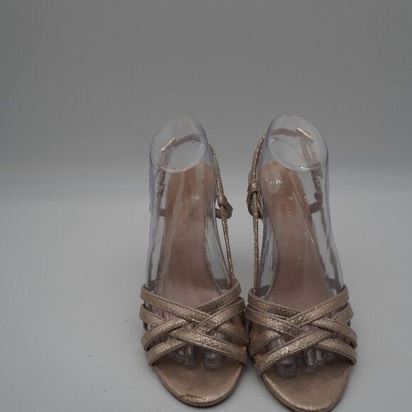 kate spade Shoes - Kate Spade Metallic Gold Sexy Strappy Open Toe Stilettos Size 9M